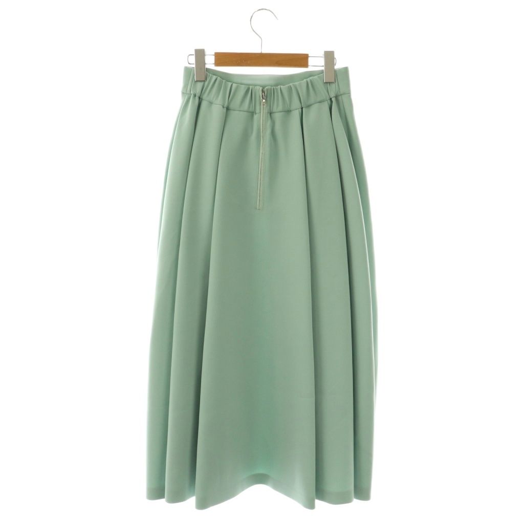 アドーア ADORE 25SS ドライミドルジョーゼットスカート ロング フ 36 ライトグリーン NR OS