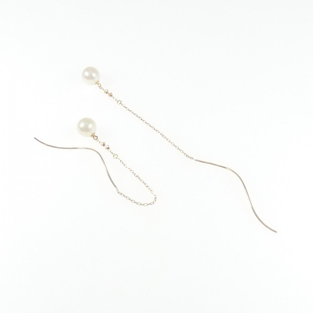 K18PG 淡水パール ピアス 6.1mm FORTGASGNV_COM_BR