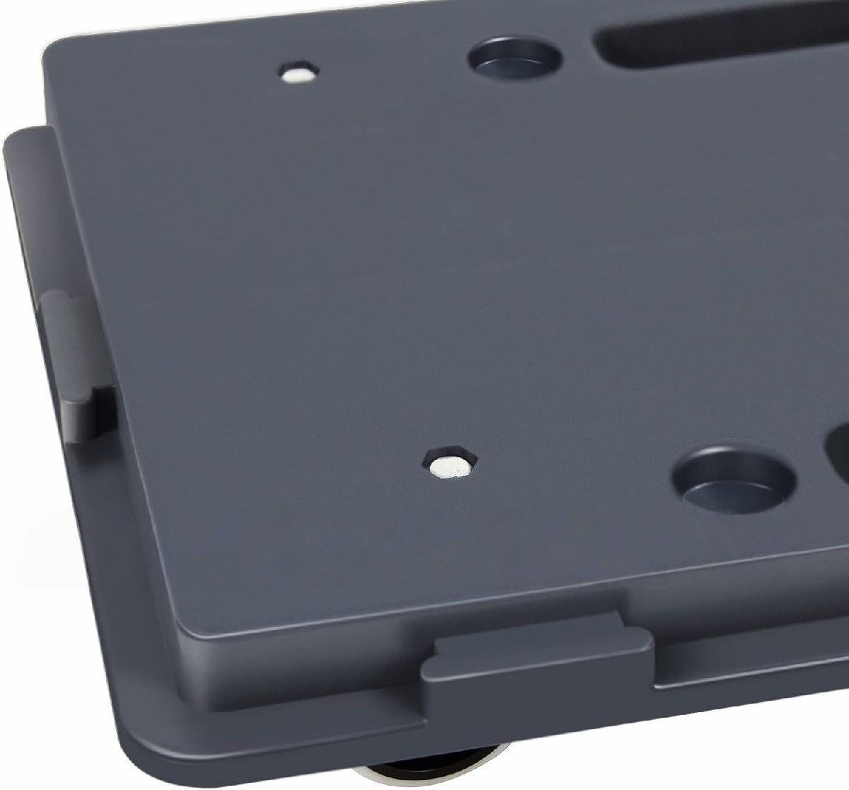 推薦作 連結平台車41.5×28cm カート キャリー 4台組 耐荷重200kg 軽量1.25kg 台車縦横連結 スタッキング運搬台車 家庭用 グレー 送料無料