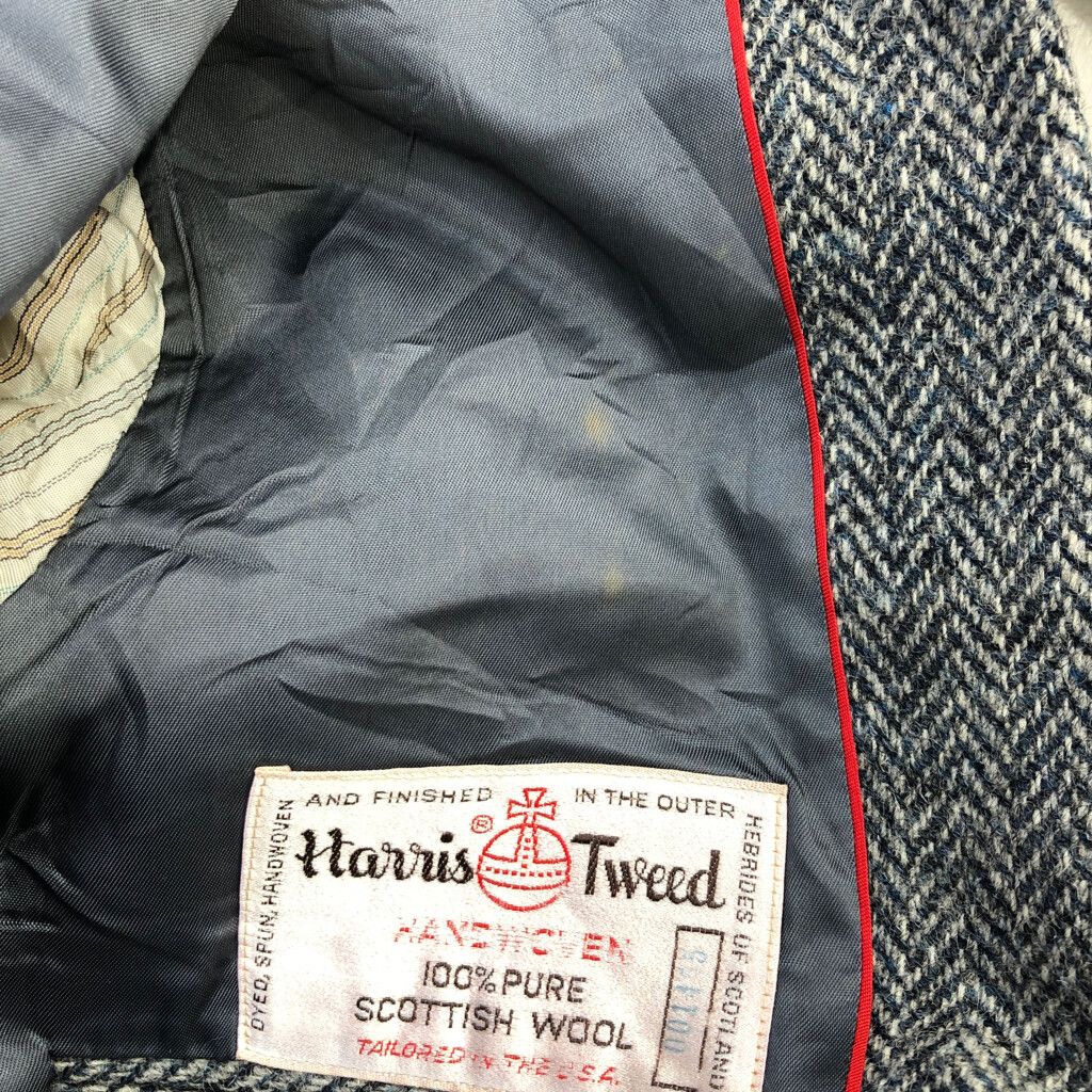 80年代 USA製 Harris Tweed ハリスツイード テーラード