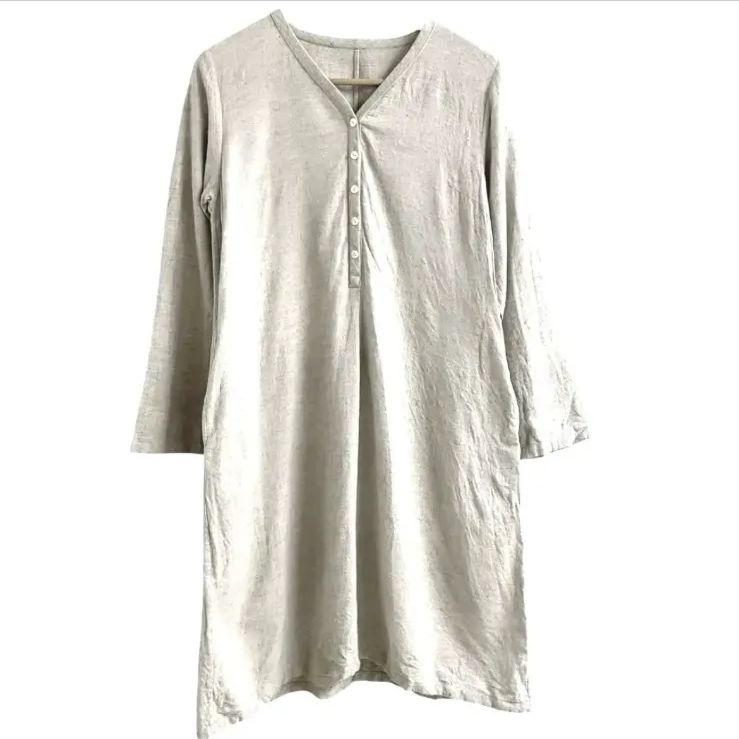 真木テキスタイルスタジオ コットン シルク ワンピース