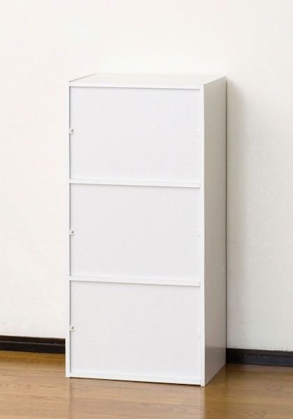 送料無料スリムキャビネット鍵付３段チェスト幅42cm ロッカー 新品（933） スリムキャビネット鍵付3段チェスト幅42cm ホワイト系 収納ボックス