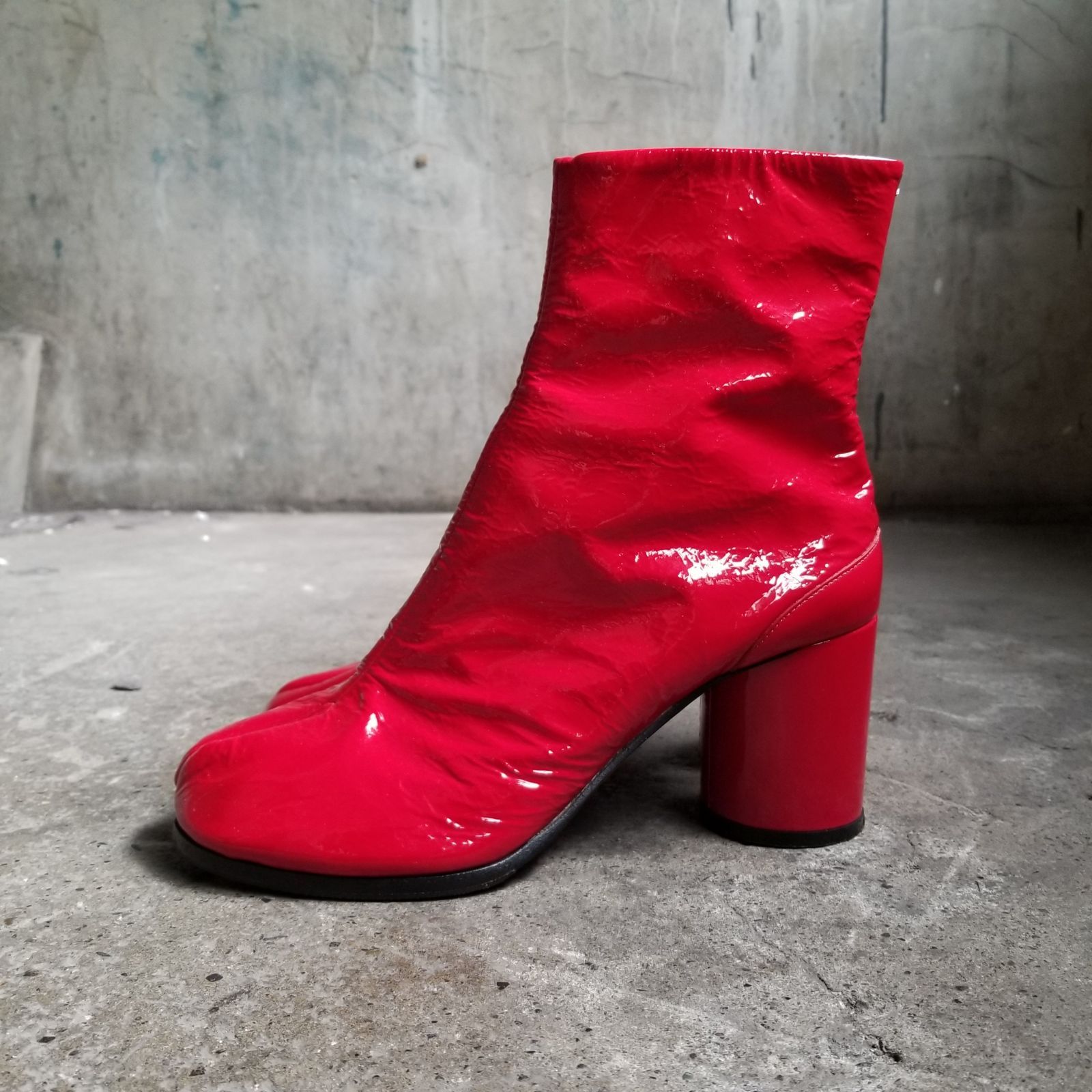 Maison Margiela 18AW Patent Tabi Boots 40 メゾンマルジェラ