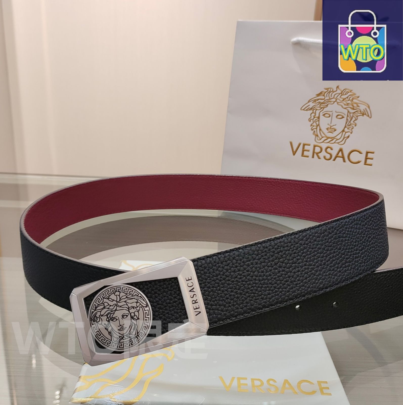 【良品】Versaceヴェルサーチ　ベルト　匿名配送❤︎ 良品】Versaceヴェルサーチ ベルト 匿名配送❤︎ レディース