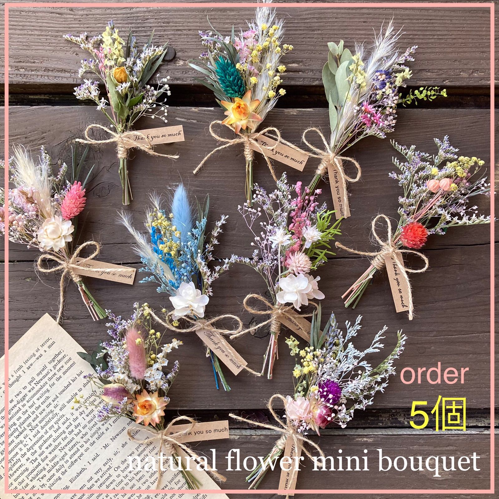 ドライフラワー*°♡Classical Gardenミニミニスワッグ2点セット