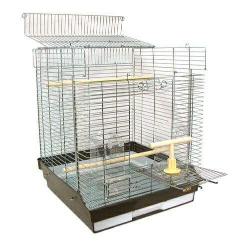 Thumbnail of HOEI 465 Cockatiel Cage, Bottom Color: Brown (Size: 465 x 465 x 580mm) [Free shipping except for Hokkaido, Kyushu, and Okinawa]