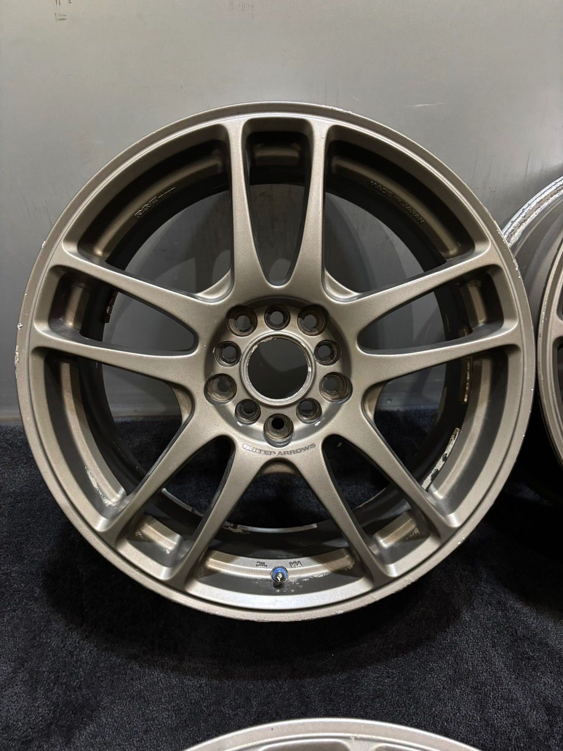 RAYS UNITED ARROWS 17インチ 7J 42 100 5H アルミホイール 4本 アコード インテグラ アテンザ プリウス 1-K243