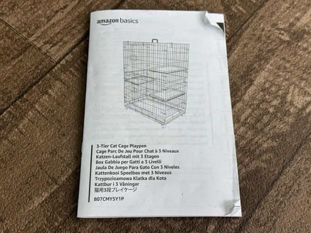 猫用3段プレイケージ 【未使用品】 Amazon ベーシック キャットケージ