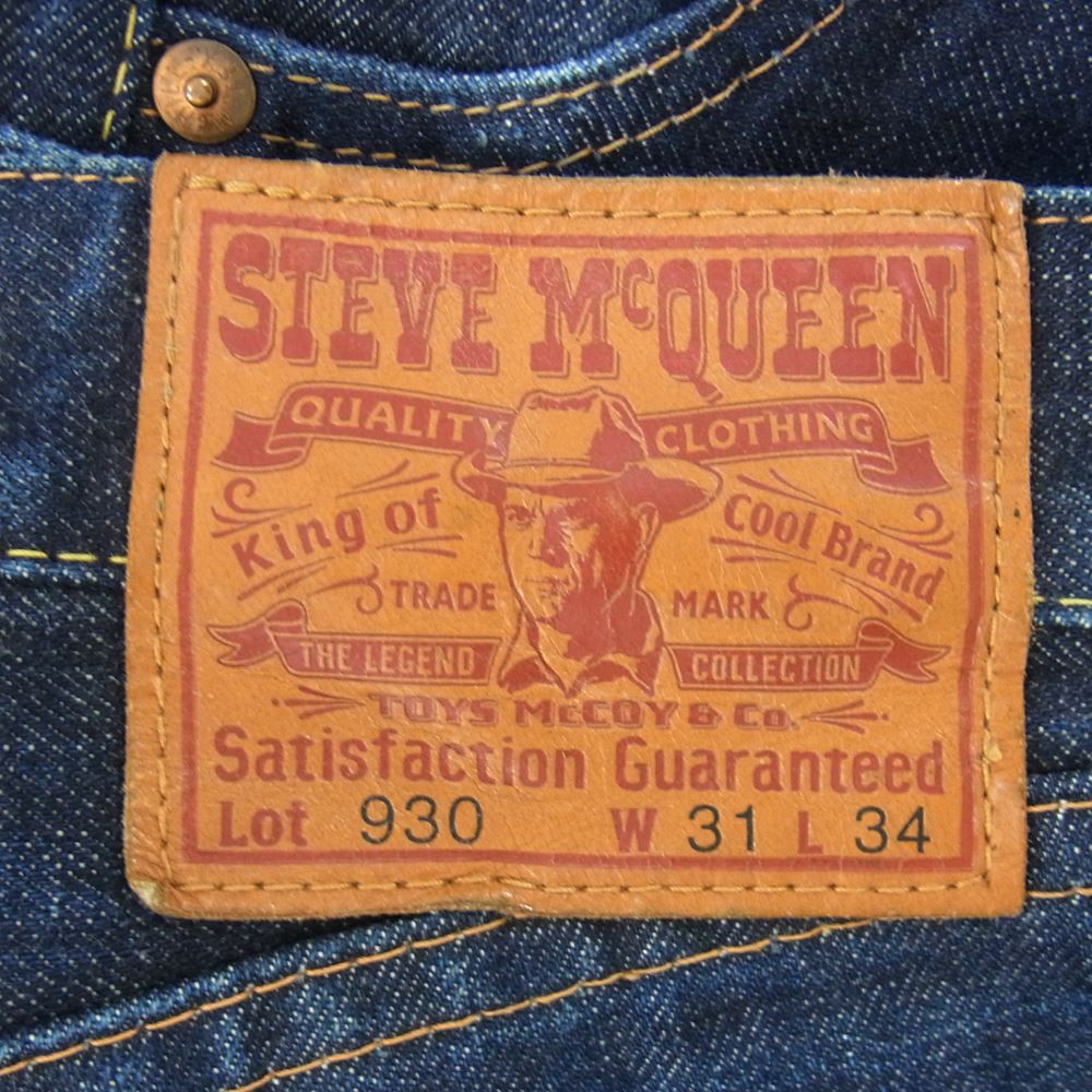 旧リアルマッコイズ スティーブ・マックイーン 極美品 32/31 旧リアルマッコイズ スティーブ・マックイーン 極美品 32/31