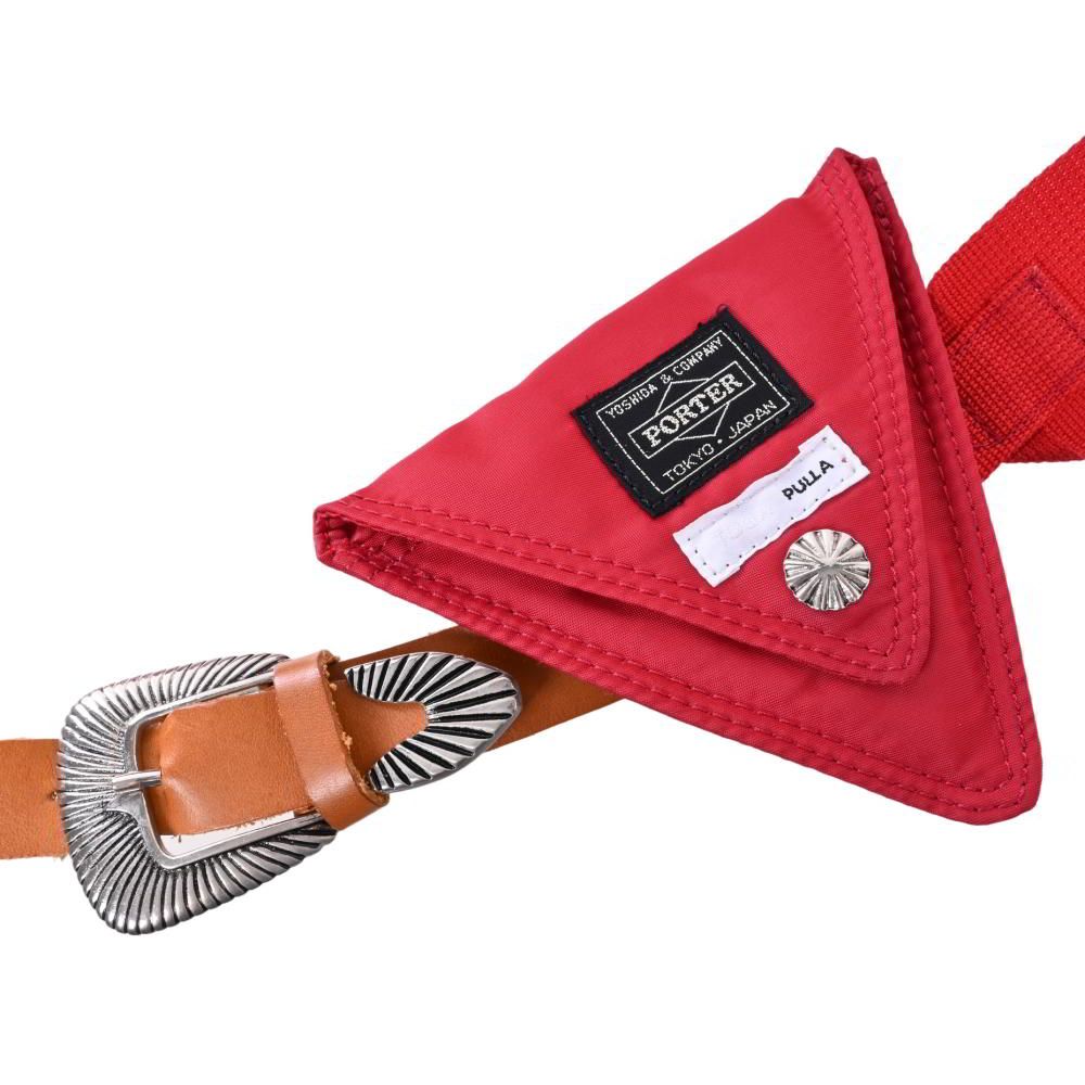 【美品】TOGA PULLA × PORTER ボディーバッグ　レッド 美品】TOGA PULLA × PORTER ボディーバッグ レッド