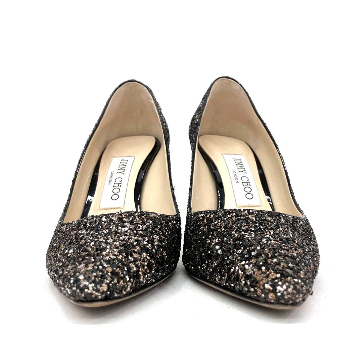 JIMMY CHOO ジミーチュウ ROMY 85 グリッターパンプス サイズ35 1/2