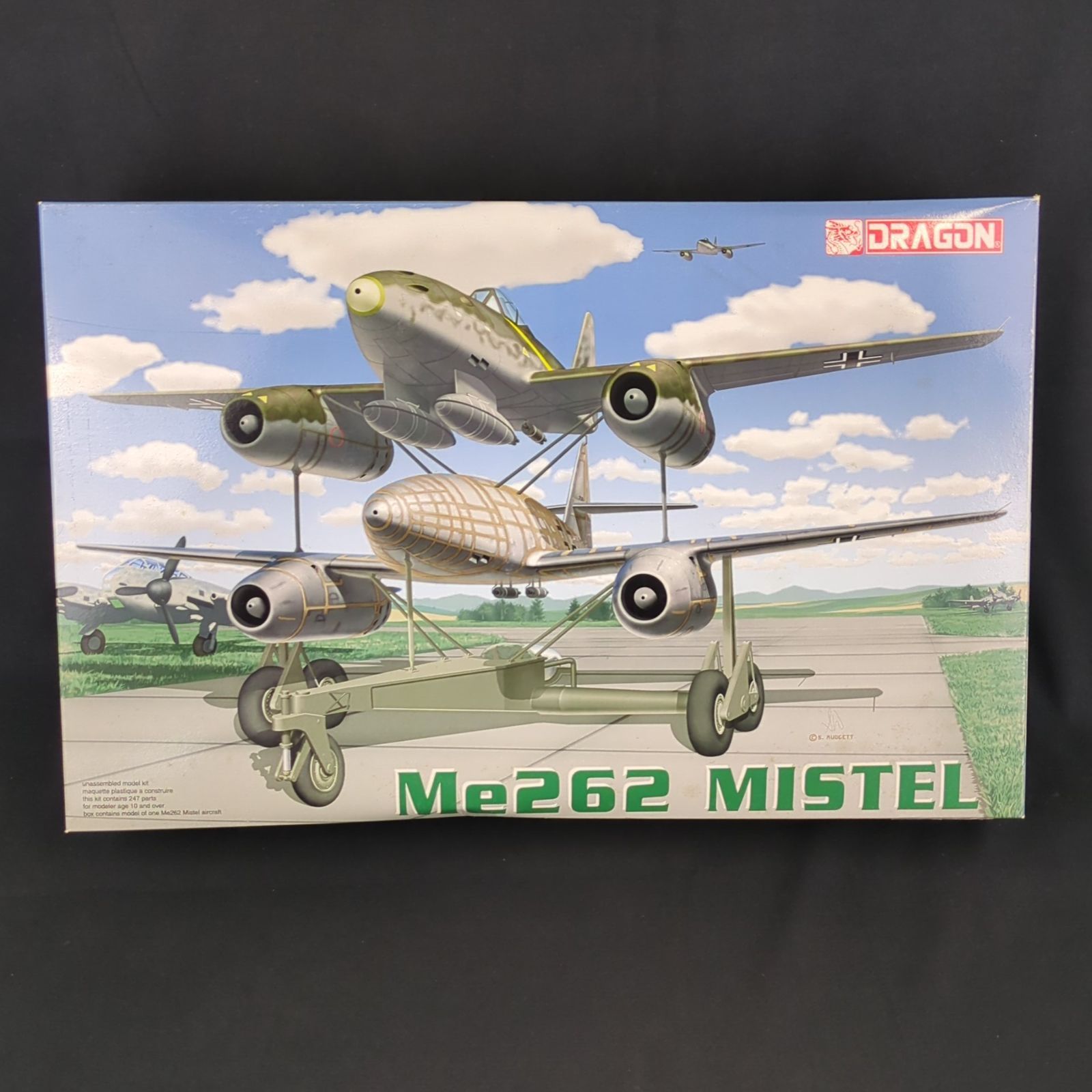 輸入キット 当時物 ハセガワ ドラゴン 5541 1|48 Me262 MISTEL パッケージ難あり