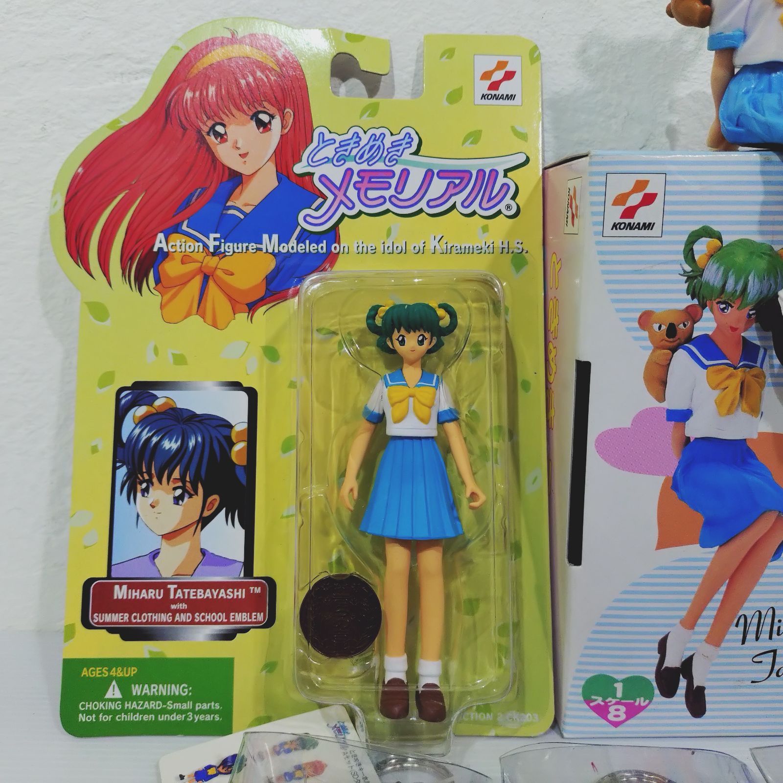 ときめきメモリアル 館林見晴 ラバーキーホルダー 缶バッジ ノーブルアート 5点 ときめきメモリアル ときメモ フィギュア キーホルダー まとめ