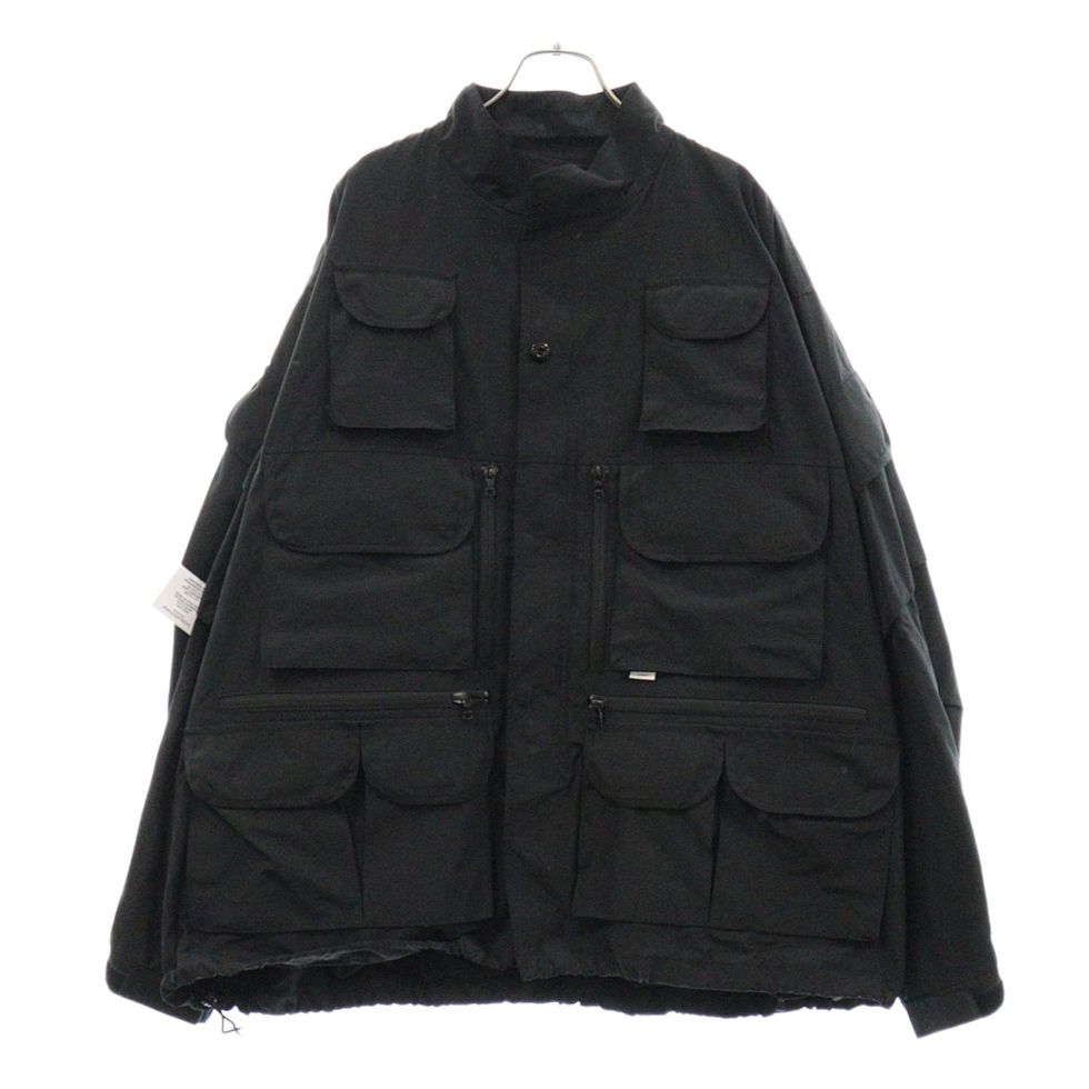 WTAPS (ダブルタップス) 20AW MODULAR JACKET／NYCO TUSSAH カーゴポケットモジュラージャケット ブラック 202BRDT-JKM01
