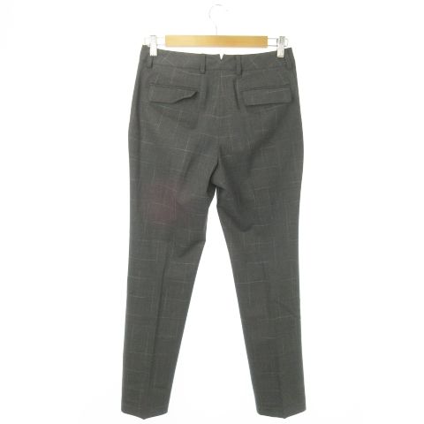 インコテックス INCOTEX パンツ スラックス テーパード アンクル ストレッチ タック チェック 40 L グレー MQ GY35