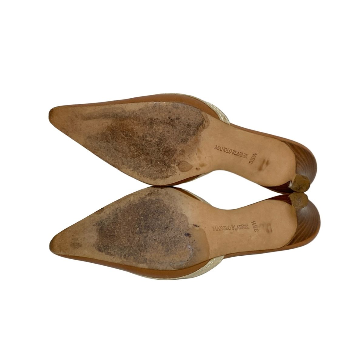 MANOLO BLAHNIK マノロブラニク ミュール【35】1回着用 MANOLO BLAHNIK(マノロブラニク) ミュール 35 1/2 レディース