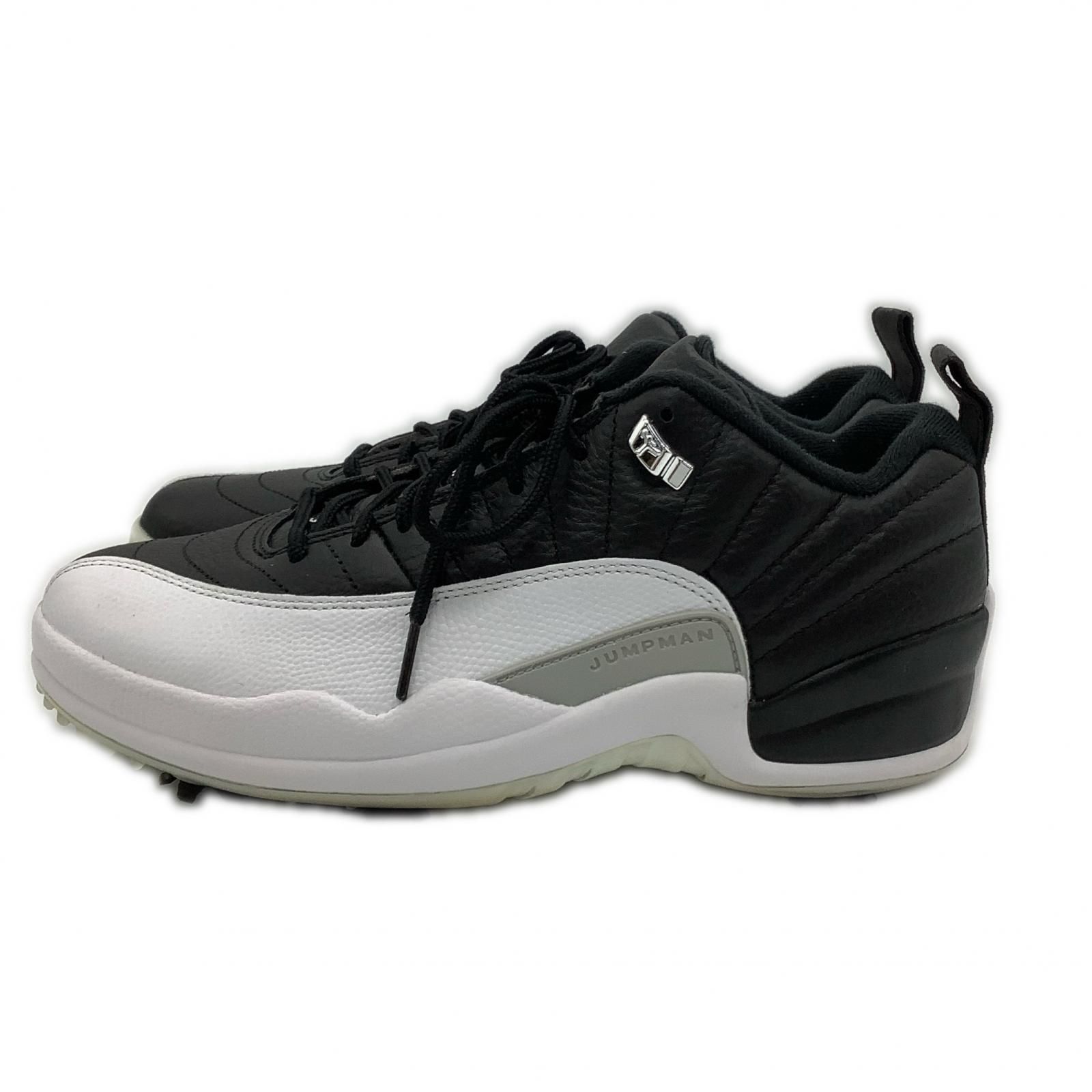 ナイキ NIKE ゴルフシューズ 27.5cm ブラック×ホワイト エア ジョーダン 12 PLAYOFFS ローカット DH4120-010