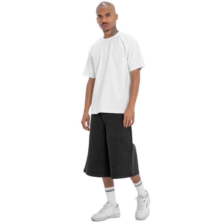 PRO CLUB HEAVYWEIGHT BAGGY FIT DENIM SHORTS BLACK 30inch 32inch 34inch 36inch 38inch プロクラブ デニムショーツ ショーツ ハーフパンツ ショートパンツ バギー