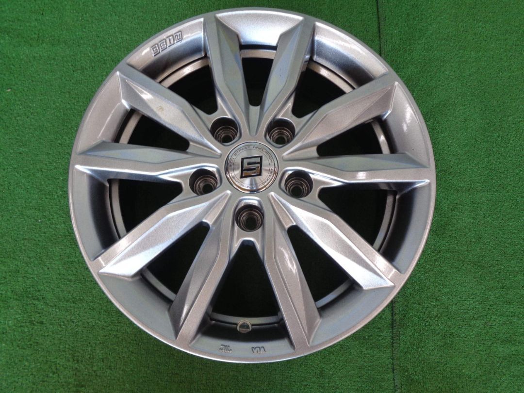 ザインSV 6J-15 5H114.3 +45 セレナ エスクァイアなど 中古ホイール  