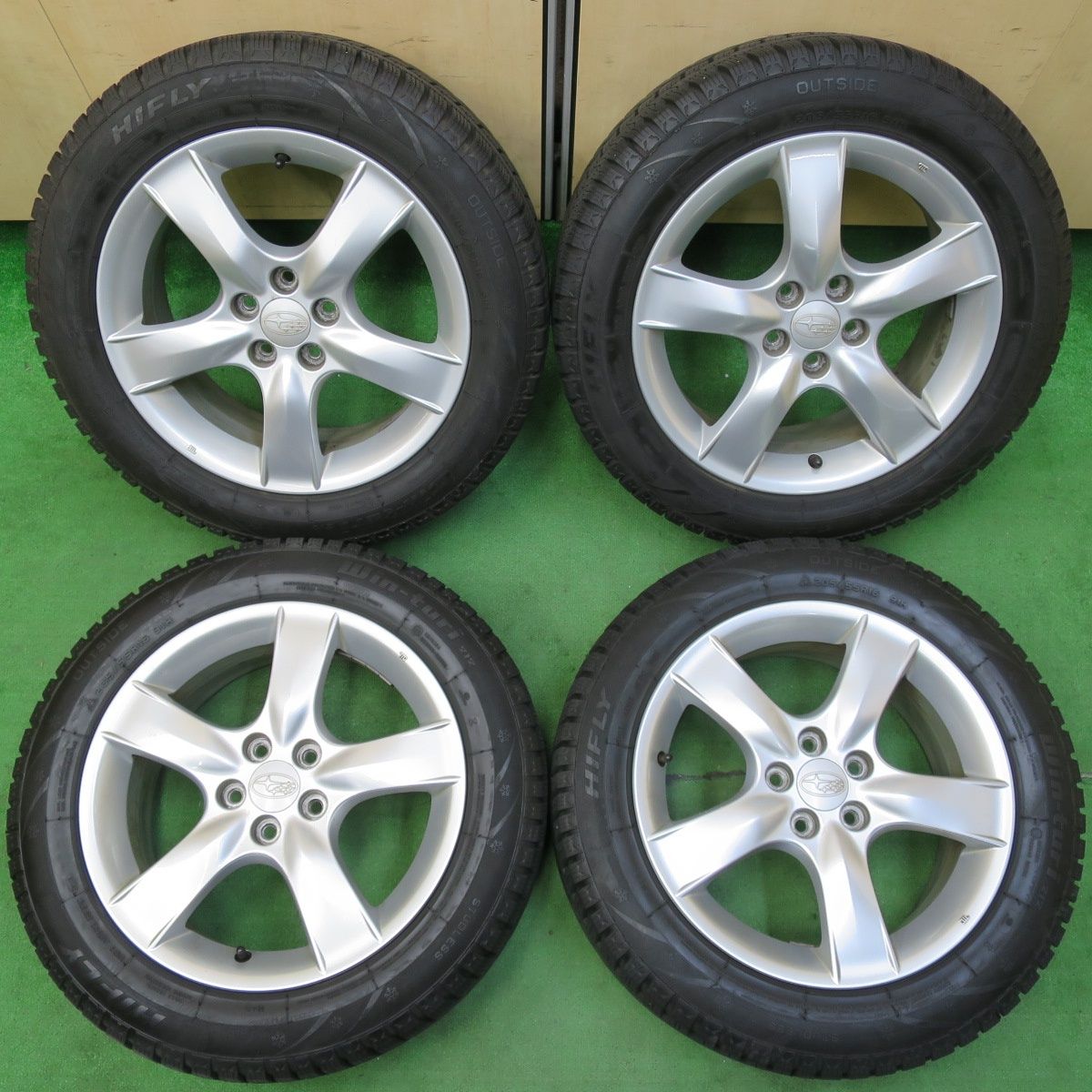 タイヤ新品！BPレガシィ純正16インチアルミ　205/55R16 タイヤ新品！BPレガシィ純正16インチアルミ205/55R16