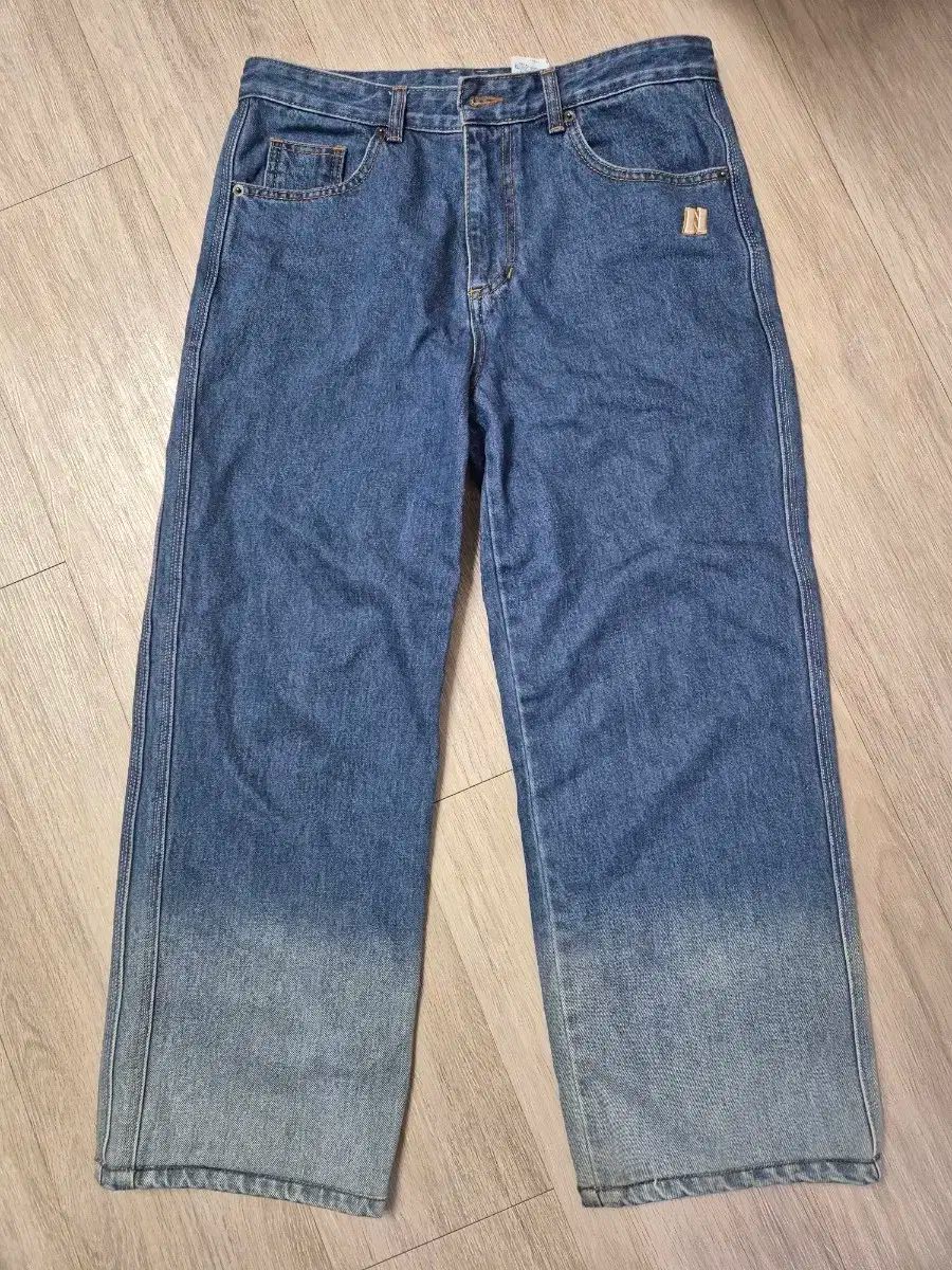 NERDY ワイド デニム ズボン (L)