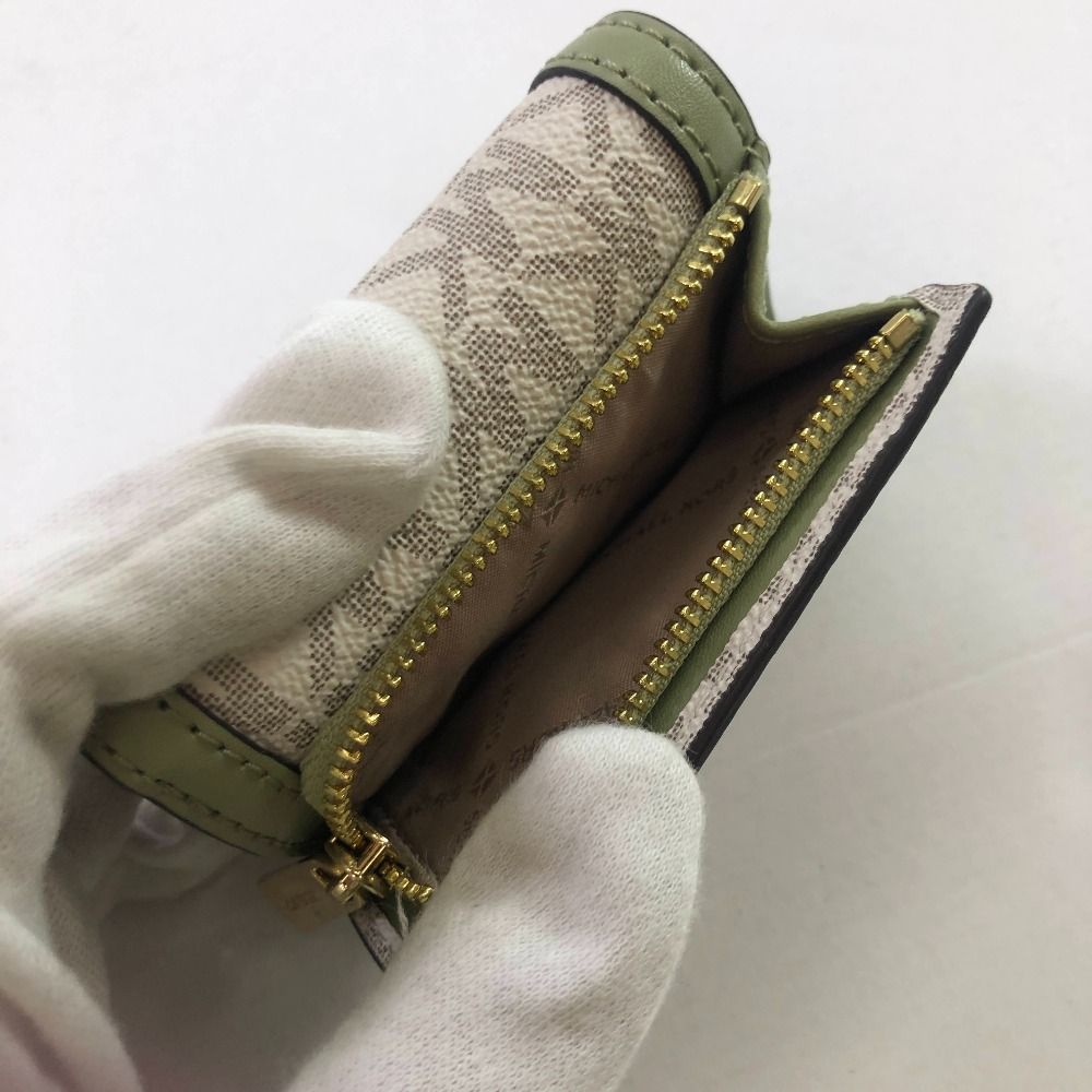 最高級◆SAINT LAURENT 三つ折り財布 キャビアスキン グレー SAINT LAURENT サンローラン 三つ折り財布 YSLライン オリガミ