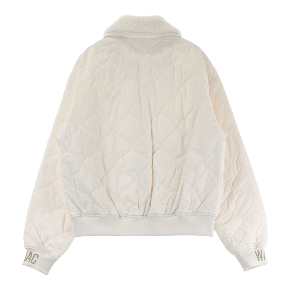 サイズ 1 WAAC ワック モデル キルティング 中綿 ジップジャケット ホワイト系 240101537747 ゴルフウェア レディース ストスト