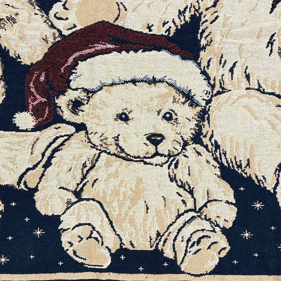 vintageラグ カーペット 90s テディベア クリスマス 2117 - メルカリ