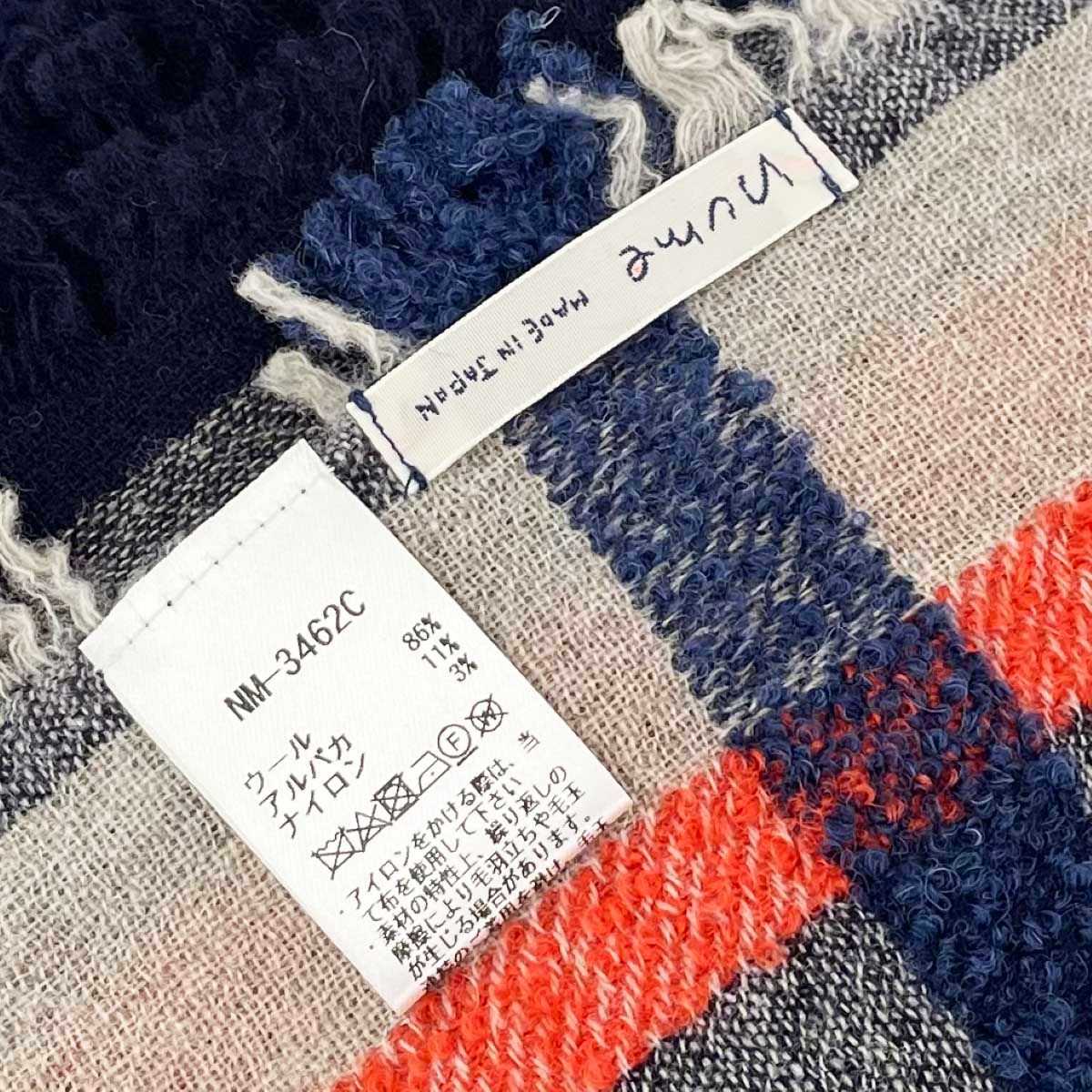 パラスパレス ヌメ nume 大判ストール マフラー アルパカウール 美品