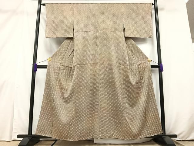 平和屋着物□大変加工の良い総絞り小紋 正絹 逸品 CAAW1439xi 平和屋