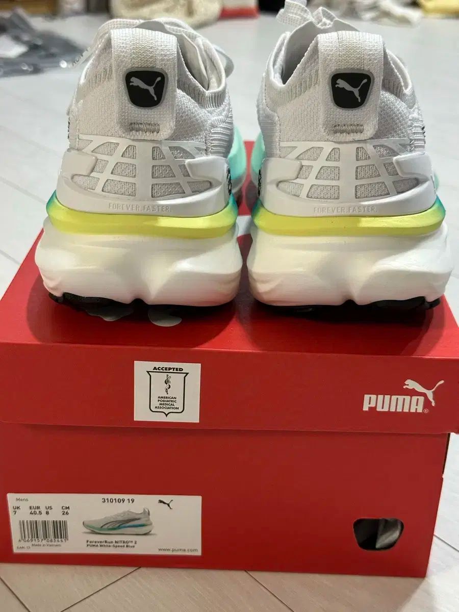 PUMA プーマ フォーエヴァー ラン ニトロ 2 ｜ 箱 O 領収書控 CAMPINGPARCCENTRAL_COM
