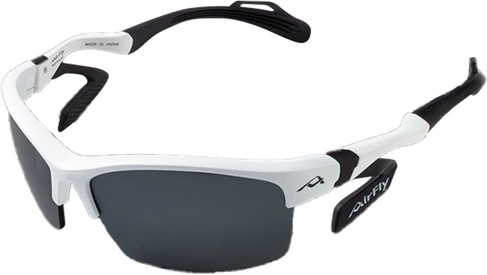 エアフライ Airfly 鼻パッドのないスポーツサングラス AF-303 C-2 WHITE MATT ホワイトマット 反射防止コート 可視光線透過率11 UVカット率99以上 女性 AF303C2 フレーム|ホワイトマット