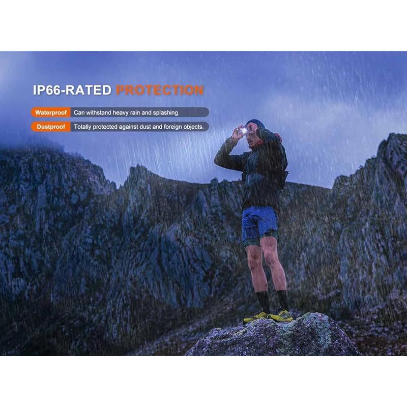 Fenix HL12R V2.0 ヘッドライト USB-C充電式 バッテリー内蔵 500ルーメン 軽量72.5g IP66防水 パープル 1 HRDEVELOPMENT_JP