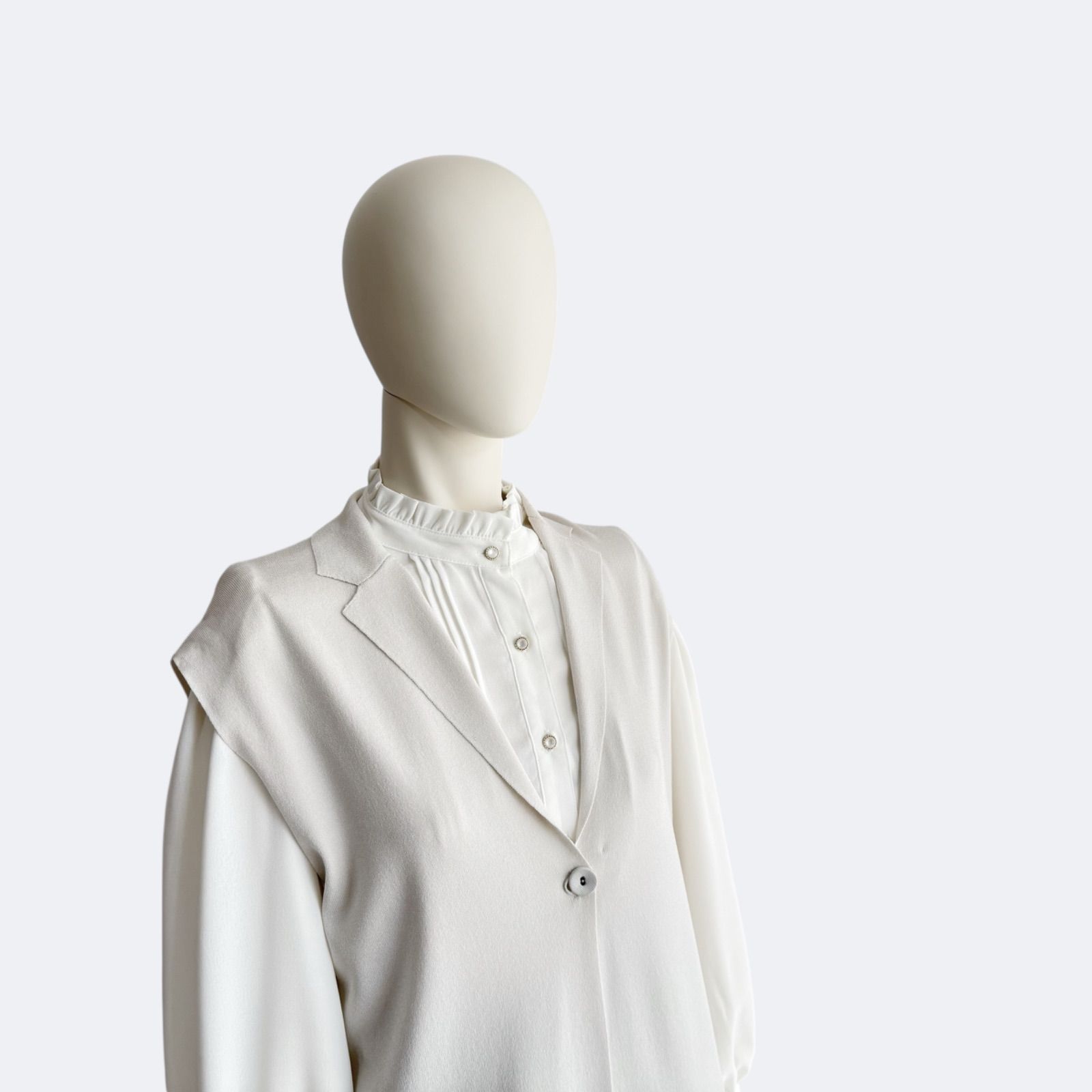 LANVIN COLLECTION ランバン ジレ グレー レディース ベスト LANVIN COLLECTION ランバン ジレ グレー レディース ベスト - メルカリ