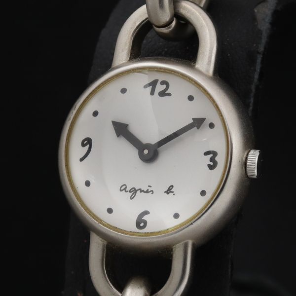 ☆美品☆ アニエスベー 腕時計 クォーツ レディース 箱付き 稼動品 agnes b. ノベルティ付 アニエスベー 腕時計 レディース