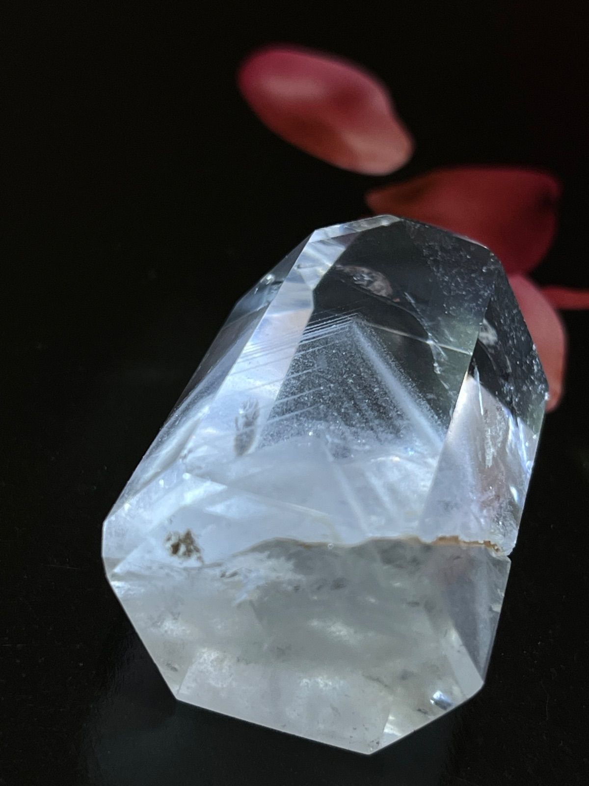 龍脈水晶 ホワイトファントム クリスタル 水晶 原石 ポリッシュ