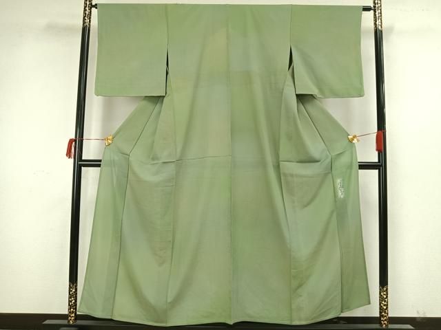平和屋着物＊夏物 染色作家 斉藤三才 小紋 絽縮緬 霞文 正絹