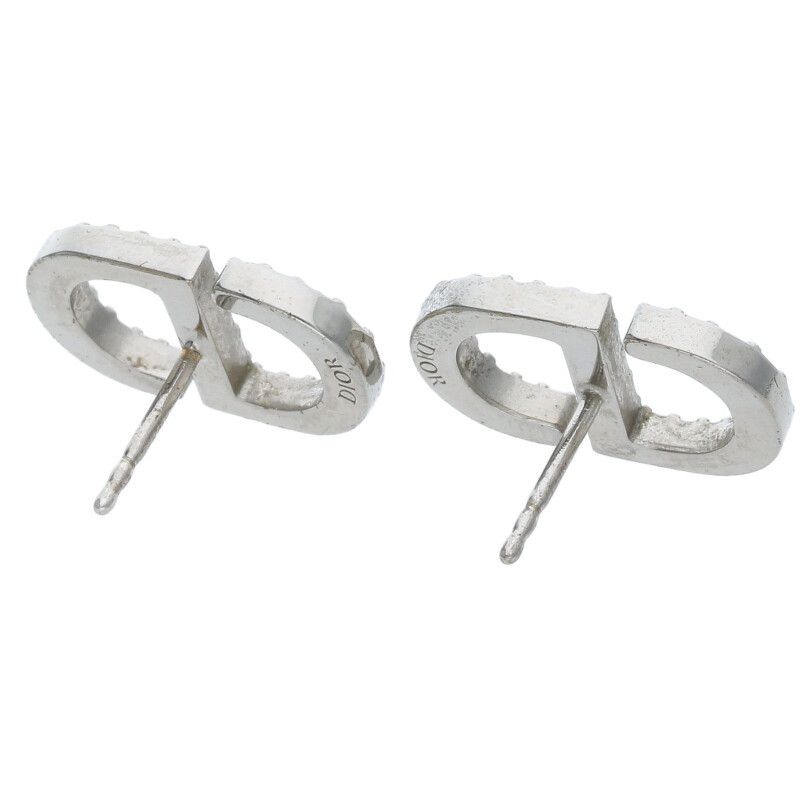 【美品】ディオール　CD ラインストーン　スタッド　ピアス　Ag925 再入荷！超人気アイテム♡】DIOR PETIT CDスタッドピアス (Dior