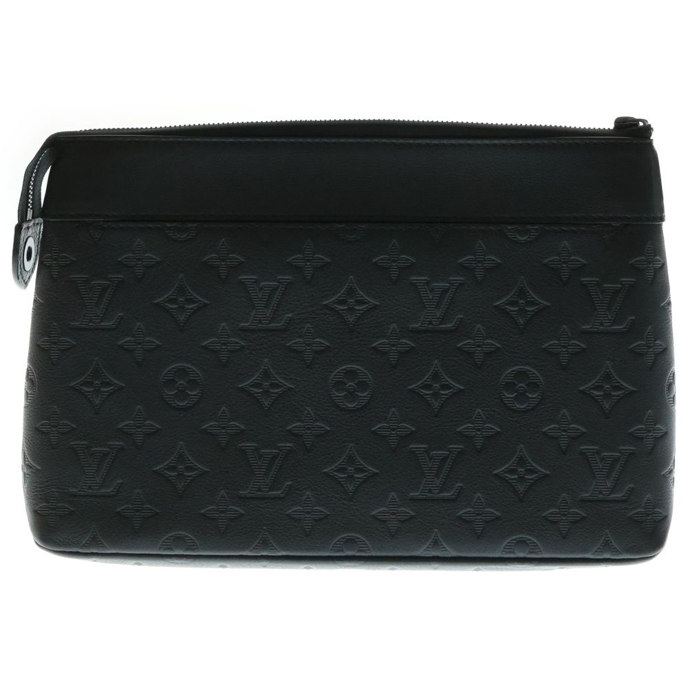 LOUIS VUITTON ルイヴィトン モノグラムシャドウ ポシェット クラッチバック M82545 ブラック