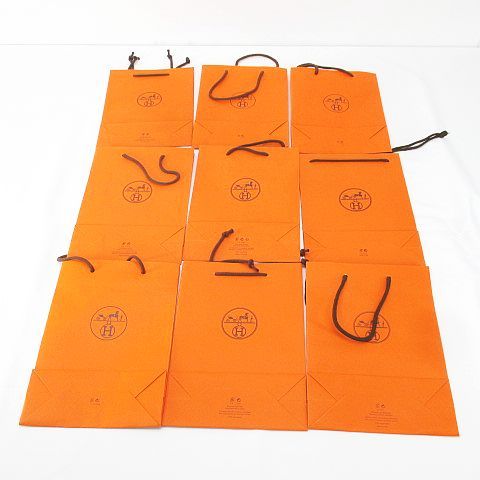 エルメス　布袋　17枚セット エルメス HERMES 17枚セット 紙袋 ショッパー ショップ袋 純正