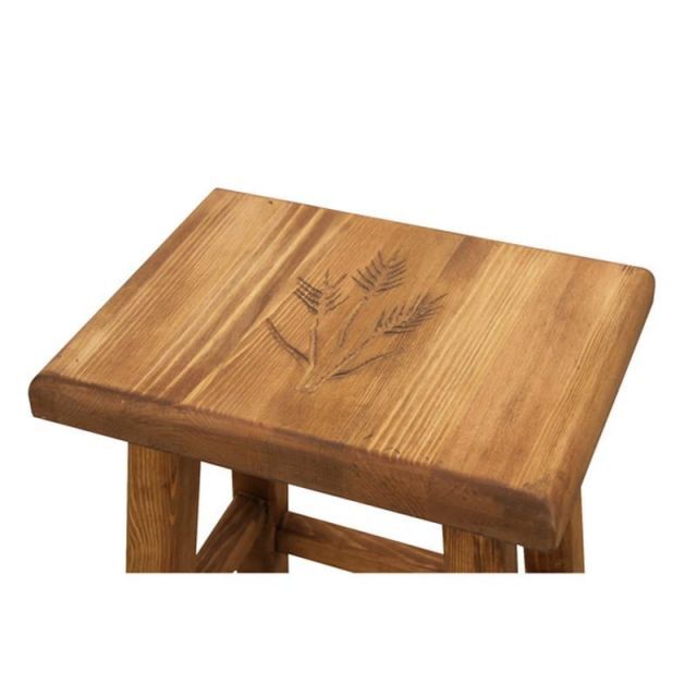 スツール角 【ナチュラル】 天然木(パイン) 購入 オイル仕上