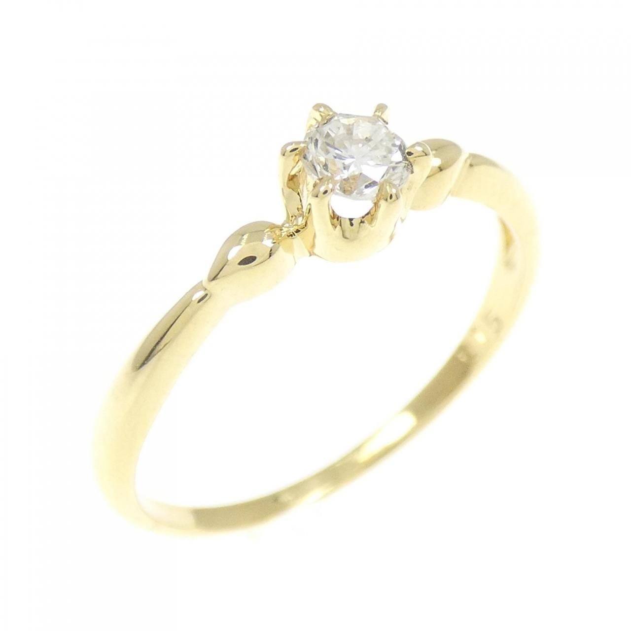 himieヒーミー K18YG ダイヤモンド0.15ct リング 指輪 9号 K18YG ダイヤモンド リング 0.15CT - メルカリ