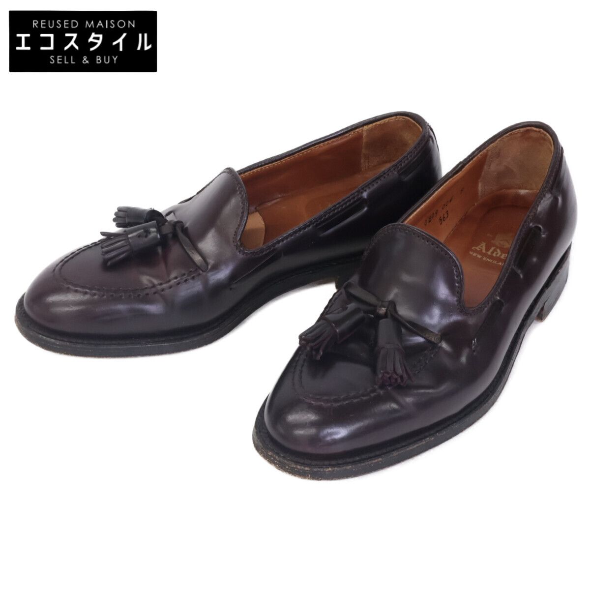 【美品】ALDEN タッセルローファー　ブラウン 666 サイズ7 1/2 ALDEN オールデン 666 スウェード タッセルローファー ブラウン (7 1/2