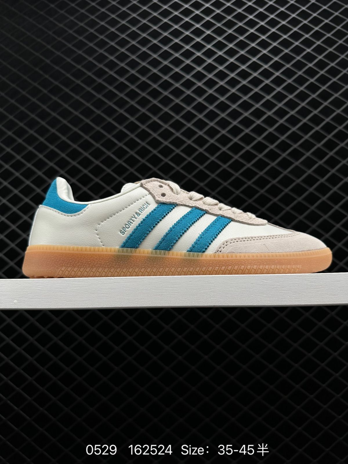 ADIDAS SAMBA OG SPORTY & RICH CREAM BLUE IE7096 アディダス サンバ スニーカー 男女兼用 - メルカリ