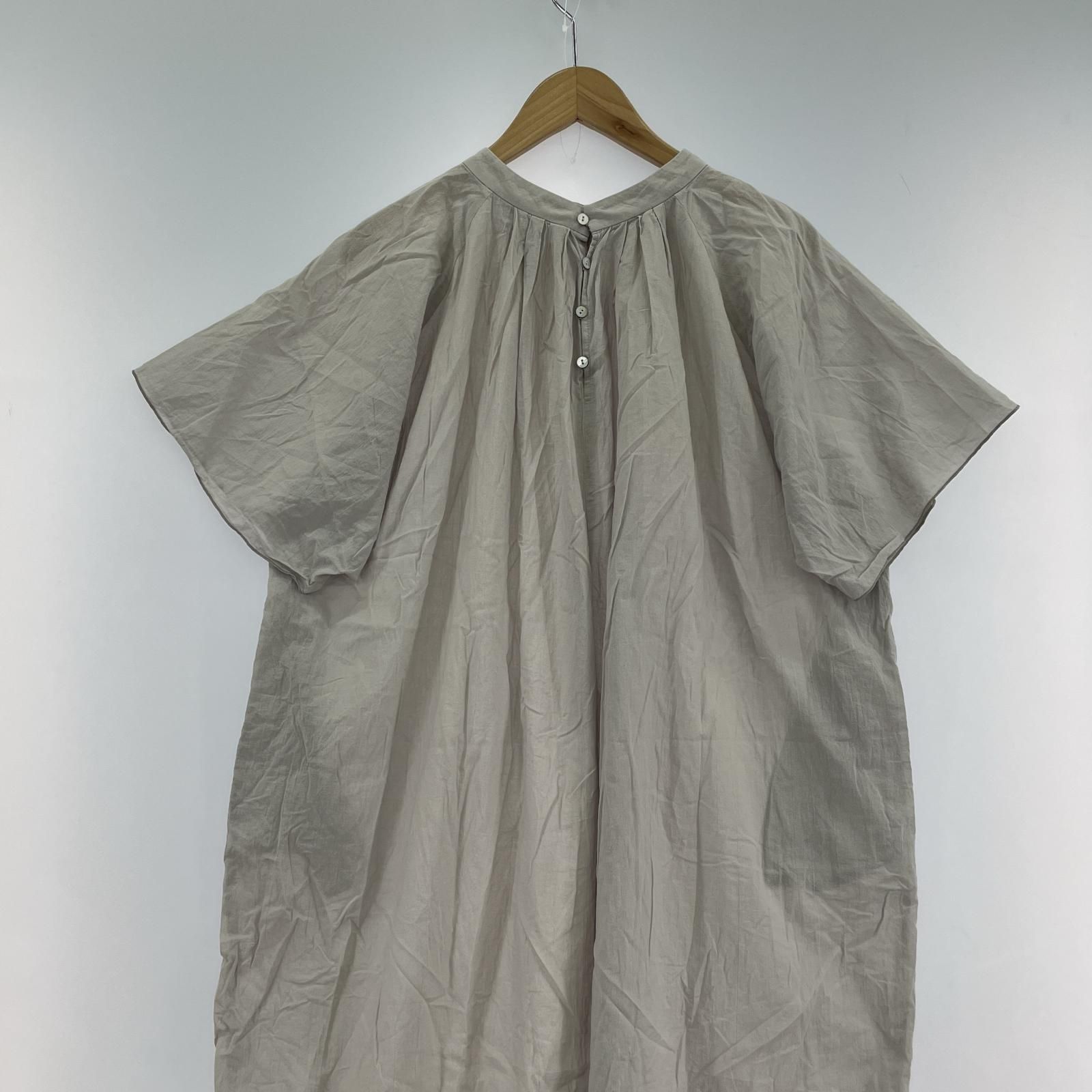 evam eva cotton lawn one-piece M E241T214 グレージュ - メルカリ