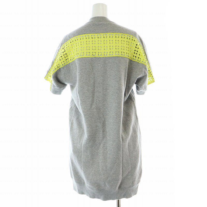 サカイラック sacai luck 半袖スウェットワンピース ひざ丈