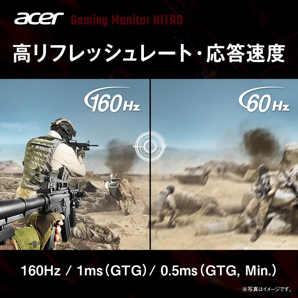 数量 ゲーミングモニター 31.5インチ 4K 高速IPS 非光沢 160Hz 0.5ms Nitro DCI-P3 95 Delta E 1 AMD FreeSync Premium VESA DisplayHDR 400 HDMI 2.1 Disp