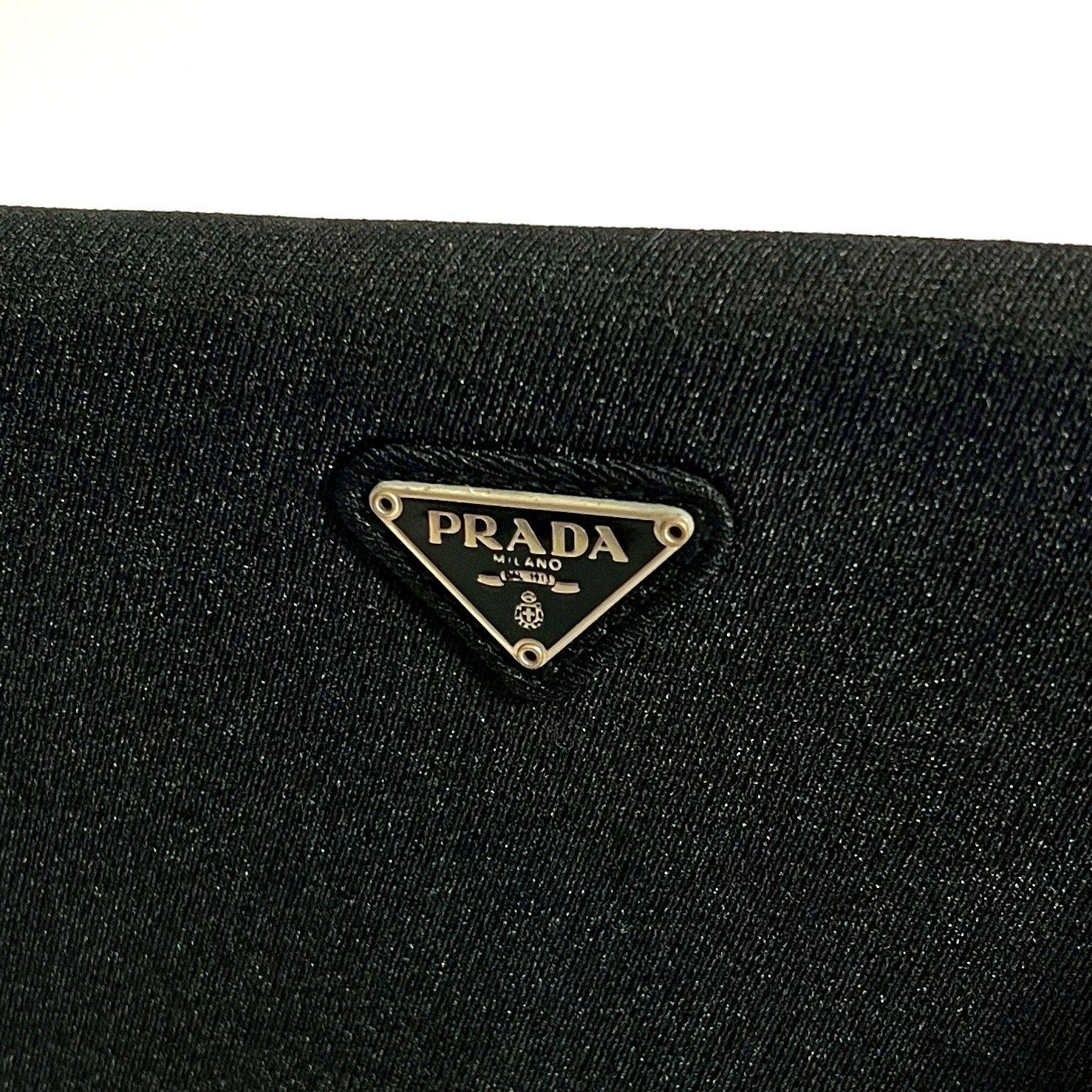 PRADA プラダ ワンショルダーバッグ コットンジャージー 三角ロゴ 