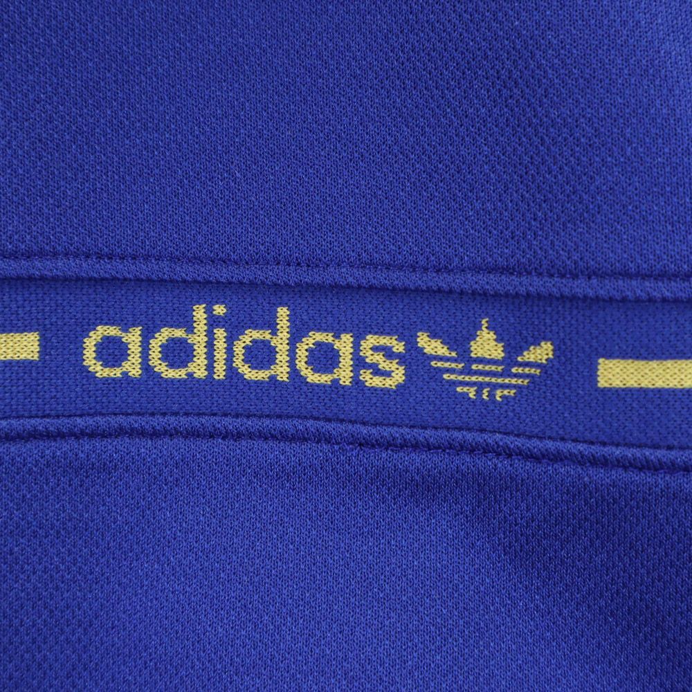 アディダス 80s ヴィンテージ デサント製 ジャージ 上下 セットアップ M ネイビー系 adidas トレーニング メンズ 【中古】  【240121】