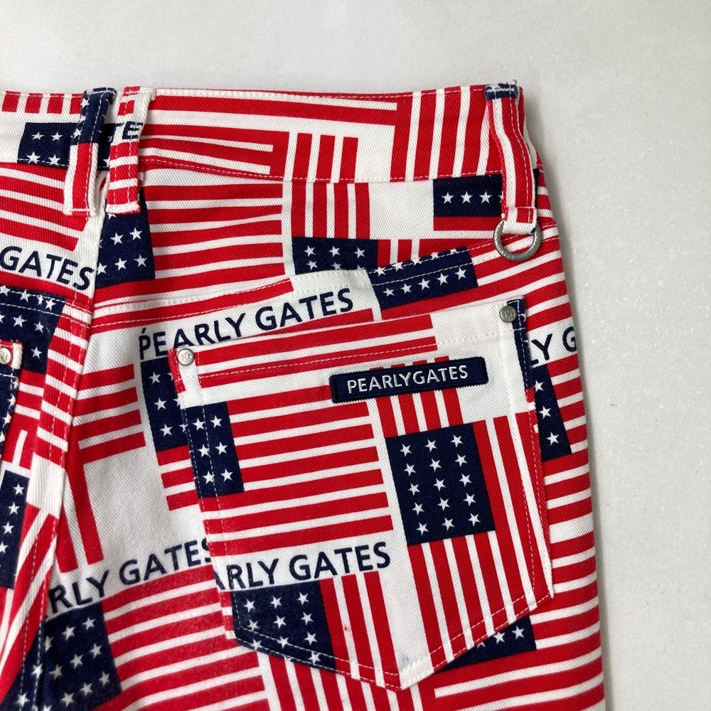 サイズ：5 PEARLY GATES パーリーゲイツ  蓄熱 ロングパンツ チェック柄 ピンク系 [240101398397] ゴルフウェア メンズ ストスト サイズ：1 PEARLY GATES パーリーゲイツ ストレッチパンツ 国旗